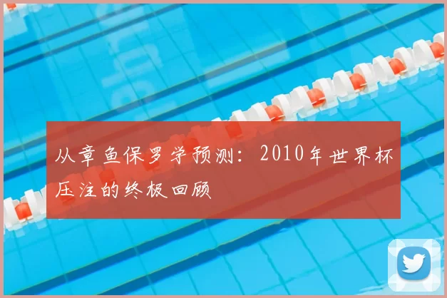 从章鱼保罗学预测：2010年世界杯压注的终极回顾