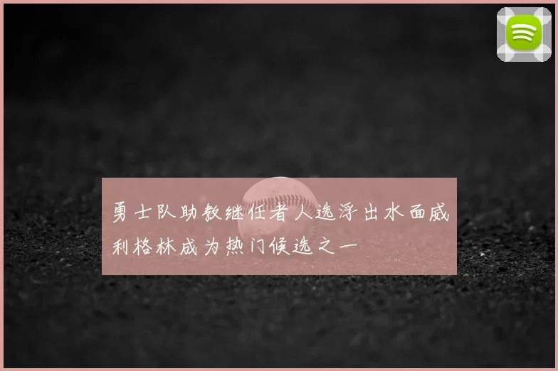 勇士队助教继任者人选浮出水面威利格林成为热门候选之一